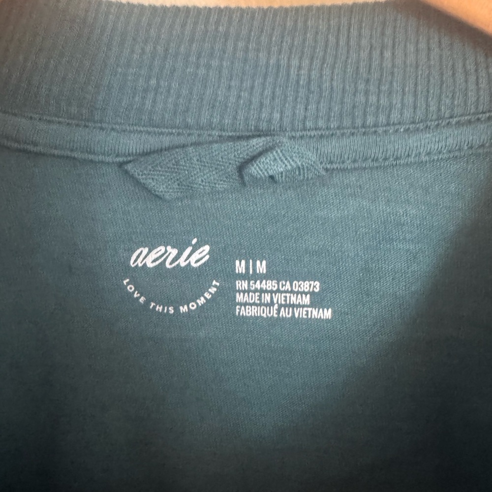 Aerie Deep Teal Long Sleeve Tee - Picture 4 of 5